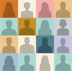 People abstract seamless background