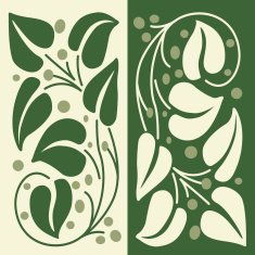 Seamless background leaves and branch N2