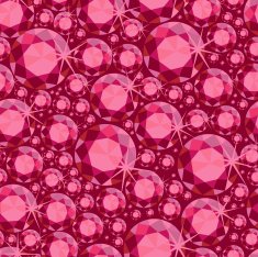 Ruby red gems seamless pattern