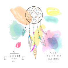 Dream catcher vector illustration N16