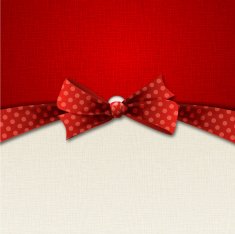 Holiday background with red bow