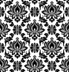 Vector Seamless Damask Pattern N11