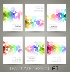 Vector abstract geometric banner with triangle N18
