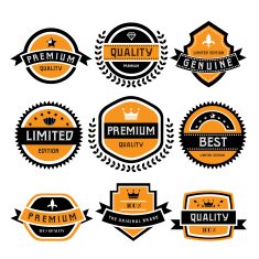 Vintage labels set N16