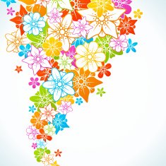 Floral colorful background N3