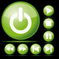 Set of vector buttons