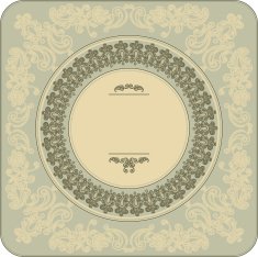 vintage frame with floral ornament N8