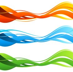 Abstract color wave N3