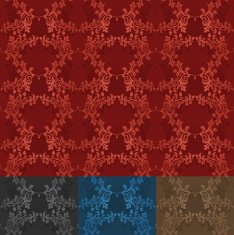 Floral Seamless Pattern in 4 flavors