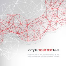Abstract background with red diagonal lines