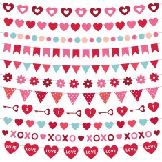 Valentine's Day decoration set