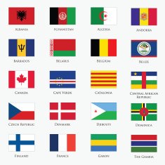 Vector set of flags N2