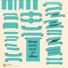 Vector set of Ribbon