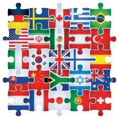 jigsaw with flags