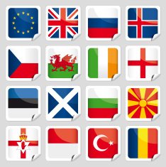 European flag icons N2