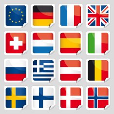 European flag icons N3