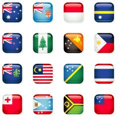 Australasia Icon Flags
