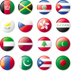 Flag Lapel Buttons N2