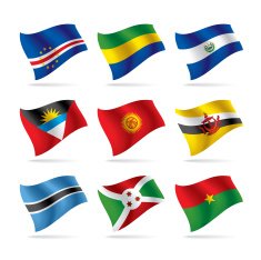 Set of world flags 8