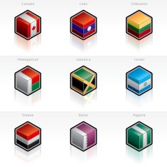 Flag Icons Set Design Elements N5