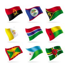 Set of world flags N12