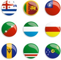 World Flag buttons N21