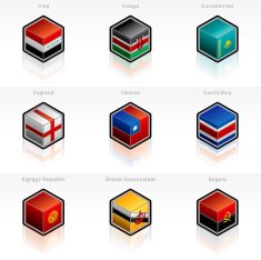 Flag Icons Set Design Elements N13