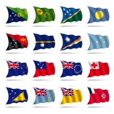 World flags waving N21