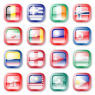 National Flag Buttons N6