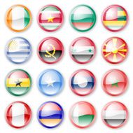 National Flag Buttons N7