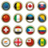 World Flag buttons N28
