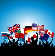 Waving flags
