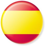 Spain Satin Flag Buttons