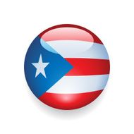 World Flag Button Puerto Rico