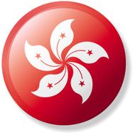 Flag Lapel Button - HongKong