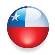 World Flag Button Chile