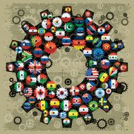 national flags cogs