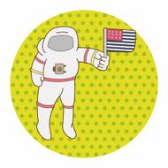 Space Astronaut theme elements vector eps10