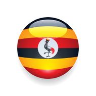World Flag Button Uganda