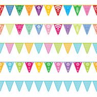 Papel Picado banners repeating patterns