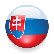 World Flag Button Slovakia