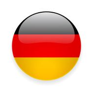 Round icon with flag of Germany