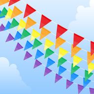 Rainbow pennants