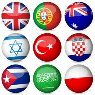 national flag ball set N5