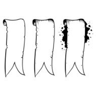 Vintage banners set