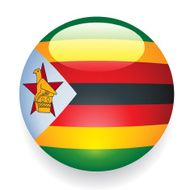 World Flag Button Zimbabwe