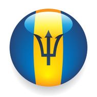 World Flag Button Barbados