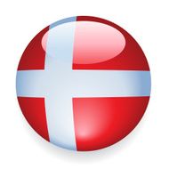 World Flag Button Denmark