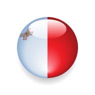 World Flag Button Malta