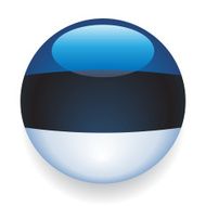 World Flag Button Estonia